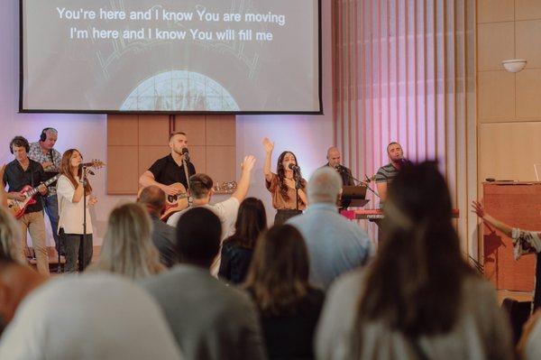 From a recent Sunday gathering at Woodmark Church in Kirkland.