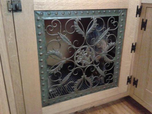 Custom Kennel Cabinet in a Restored 1928 Craftsman Kitchen