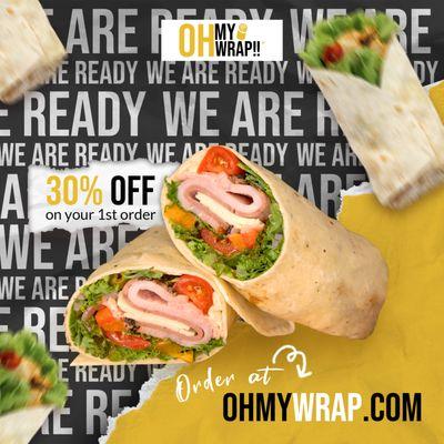 30% OFF!!!
Austin's best Wraps and salads.
Oh, my Wrap is your Wrap!
Build your own