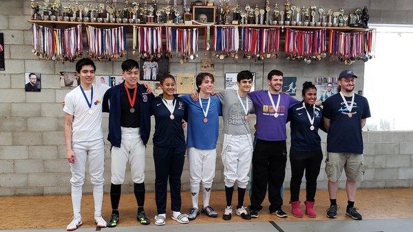 2018 Tune-Up Open Epee Medalists