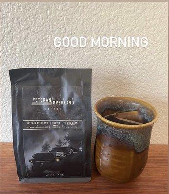 Going Dark very Dark Roast Veteran Overland and Off Hours Coffee Project