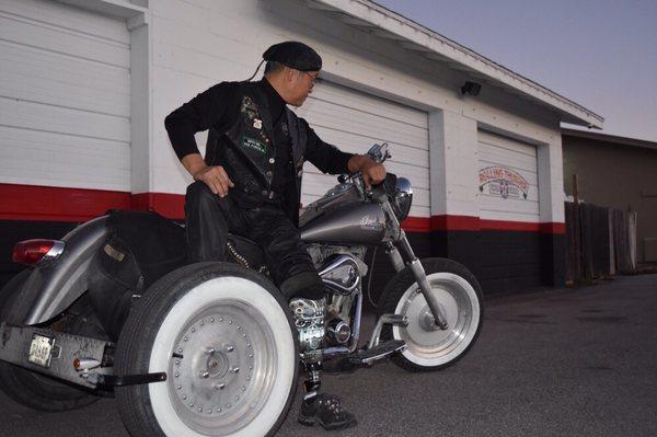 Roger at his Biker Bar