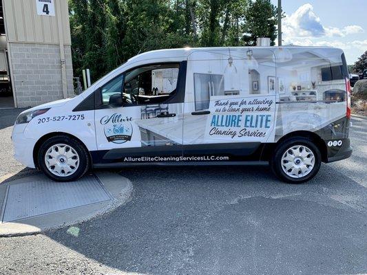 Allure Elite Cleaning Services Van