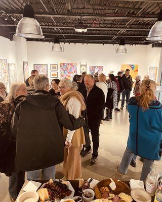 Artist opening receptions are an engaging way to network for artists and for collectors to connect with artists.