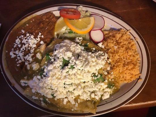 Green enchiladas