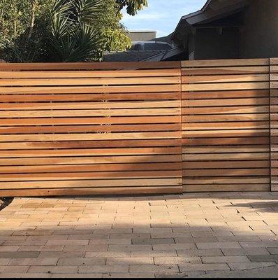 New fence with a modern twist.