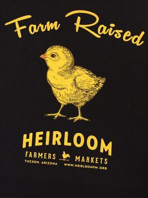 Farm Raised Chick test print for Heirloom Farmers Market.  We always print samples and have art approved to ensure customer satisfaction.