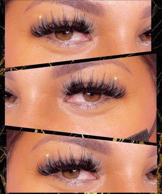 Wispy volume lash extensions