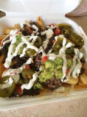 Asada Fries to go.