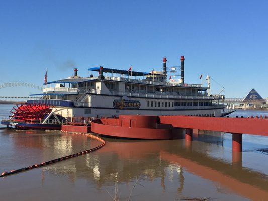 March 3, 2018; Nashville's General Jackson docked at Beale Street Landing - 251 Riverside Dr,  Memphis, TN 38103