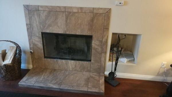 New Fireplace finish