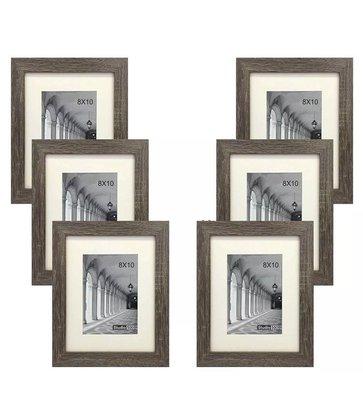 Picture Frames Set of 6 8x10 Distressed