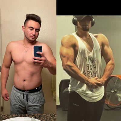 Athlete body recomp transformation