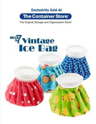 You can find an assortment of our Vintage Ice Bags exclusively at The Container Store. www.containerstore.com