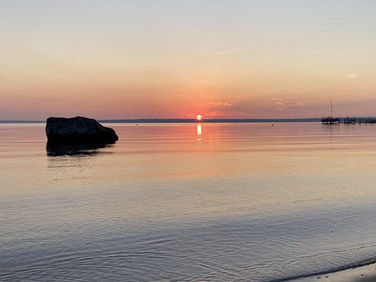 Sunrise on the beach.