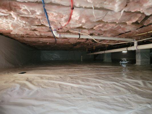 Moisture/Vapor Barrier  New R19 Insulation