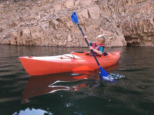 Kids love kayaking