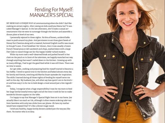 Styling holistic chef Lynda Layng's cookbook looks.