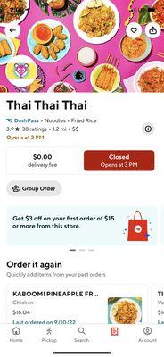 Door Dash menu uses stock photos. Food does not look like I'm pictures.