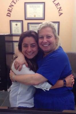 Dr. Lena and I, after my wonderful dental experience!! Highly recommend her, she's so sweet and personable!