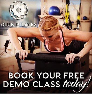 Call today to book a free 30 minute demo class and see what Pilates is all about!  (551) 264-9222