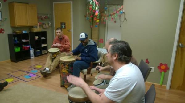 Drum Circle at Vision!