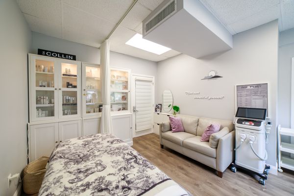 Treatment room interior