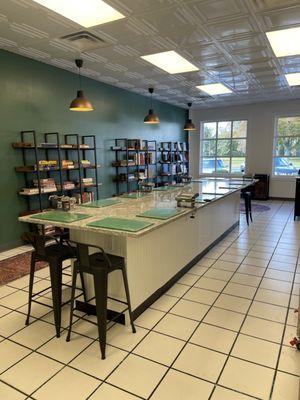 Interior view of Foodies Cookbook Shop located at 3548 Main Street Stratford, CT