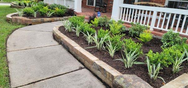 Landscape and rock border