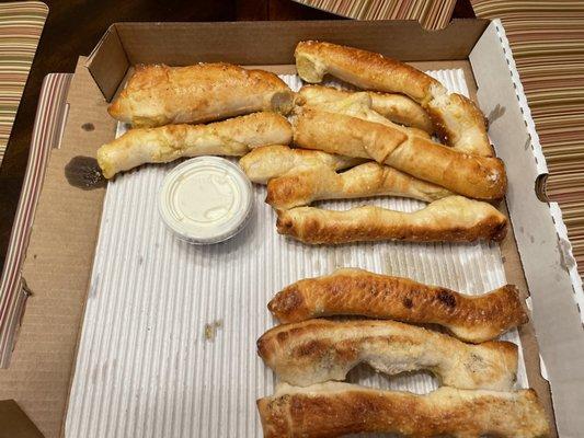 Awesome garlic breadsticks!