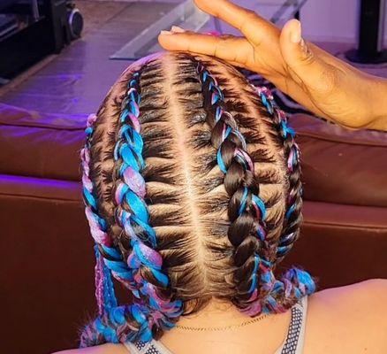 Feed-in braids