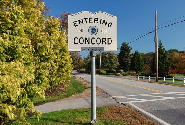 Entering Concord from Sudbury.