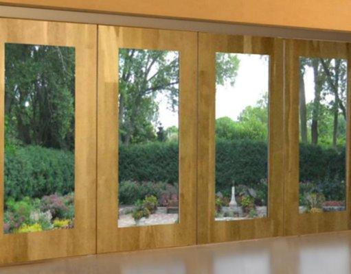 Wood bi-fold door