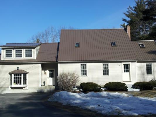 For this modern custom raised ranch we chose to go with Fabral Grand Rib metal roofing. Complete with lifetime paint warranty.