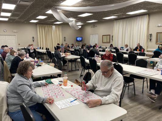 People enjoying a great game of Bingo!