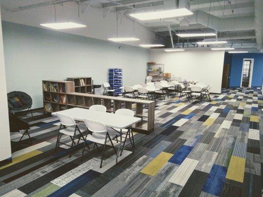 Makerspace and workshop area