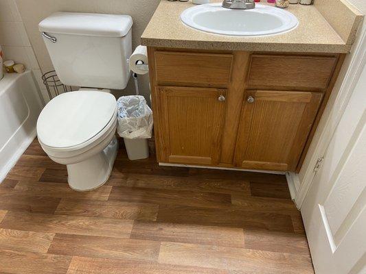 Clean bathroom