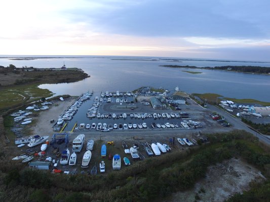 looking south to Moriches Inlet