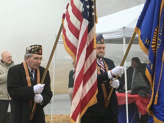 Flag Bearers at Wreaths Across America