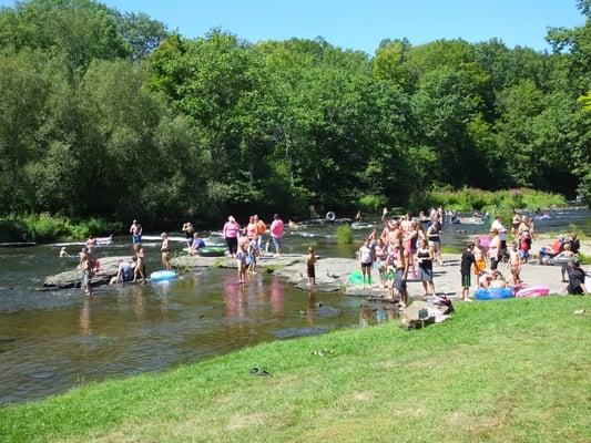 Tubing, wading and just simply relaxing in the Little Salmon River.