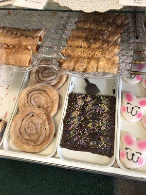 Various sweets made on site