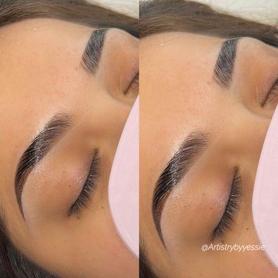 Brow lamination in person training