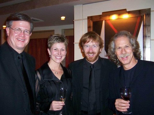 Left to right: Ray Reach, Carla Stovall, Trey Anastasio and Lou Marini, Jr.