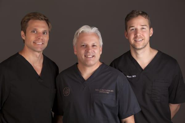 Dr. Clay Forsberg with colleagues Dr. Gary McCracken and Dr. Anthony Petelin.