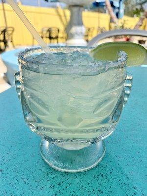 Margarita on the rocks with salt