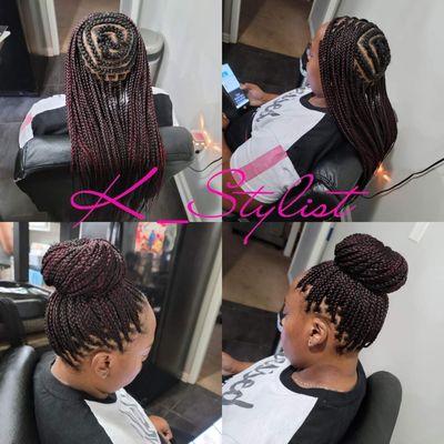 Crown Knotless Braids