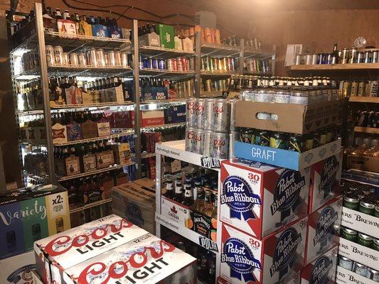 Walk-in beer freezer