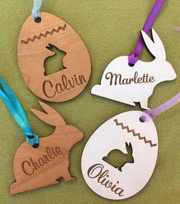 Tags for Easter baskets, or favors for your Easter dinner.