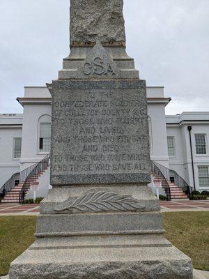 Colleton County Confederate Memorial, Walterboro SC