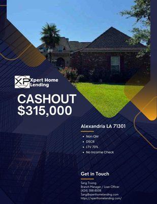 Cashout Investment Home